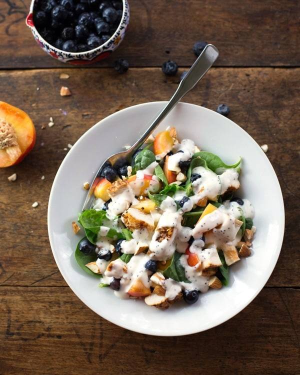 A picture of Chicken and Nectarine Poppy Seed Salad