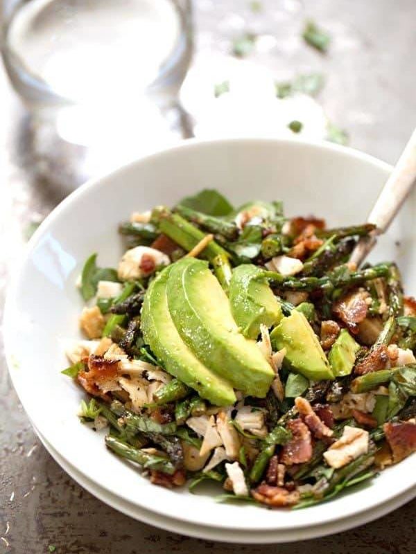 Chicken Bacon Avocado Salad - my new favorite! takes 15 minutes to prep + full of flavor and crunch. | pinchofyum.com