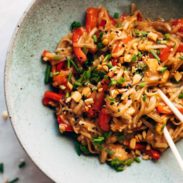 Chili Garlic Instant Pot Noodles in a bowl.