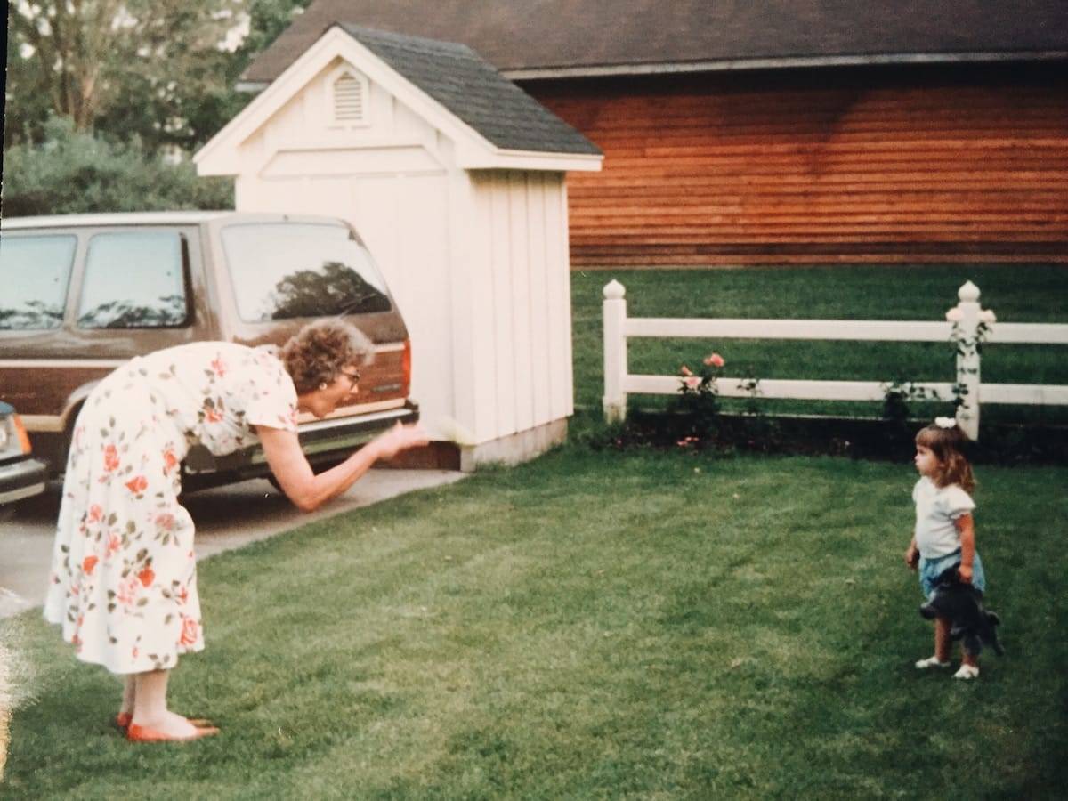 Woman with young girl.