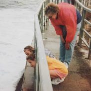 Lindsay and her sister with her grandma.